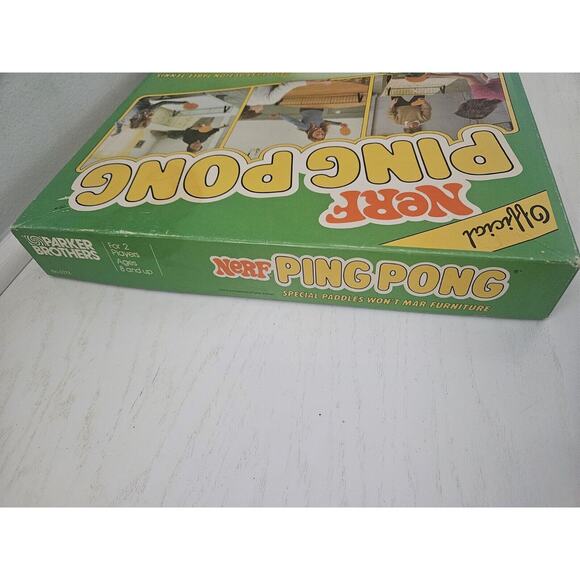 Vintage 1982 Official NERF‎ Ping Pong Indoor Game In Box - Picture 6 of 16